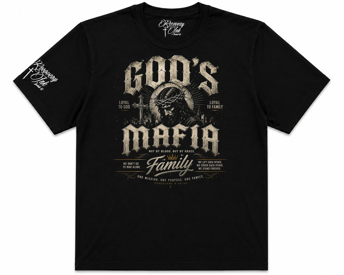 Recovery Ink™ God's Mafia Premium Cotton Blend T-Shirt