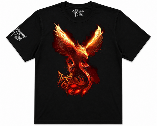 Recovery Ink™ Isaiah 61 Phoenix Premium Cotton Blend T-Shirt