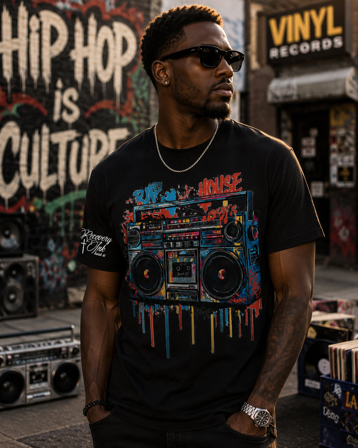 Recovery Ink™ Kingdom Beats Premium Cotton Blend T-Shirt