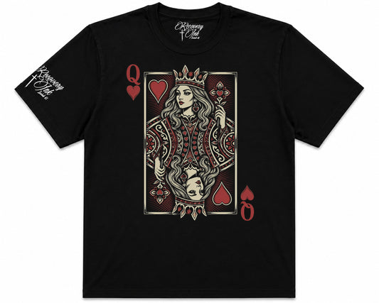 Recovery Ink™ Queen of Hearts Premium Cotton Blend T-Shirt