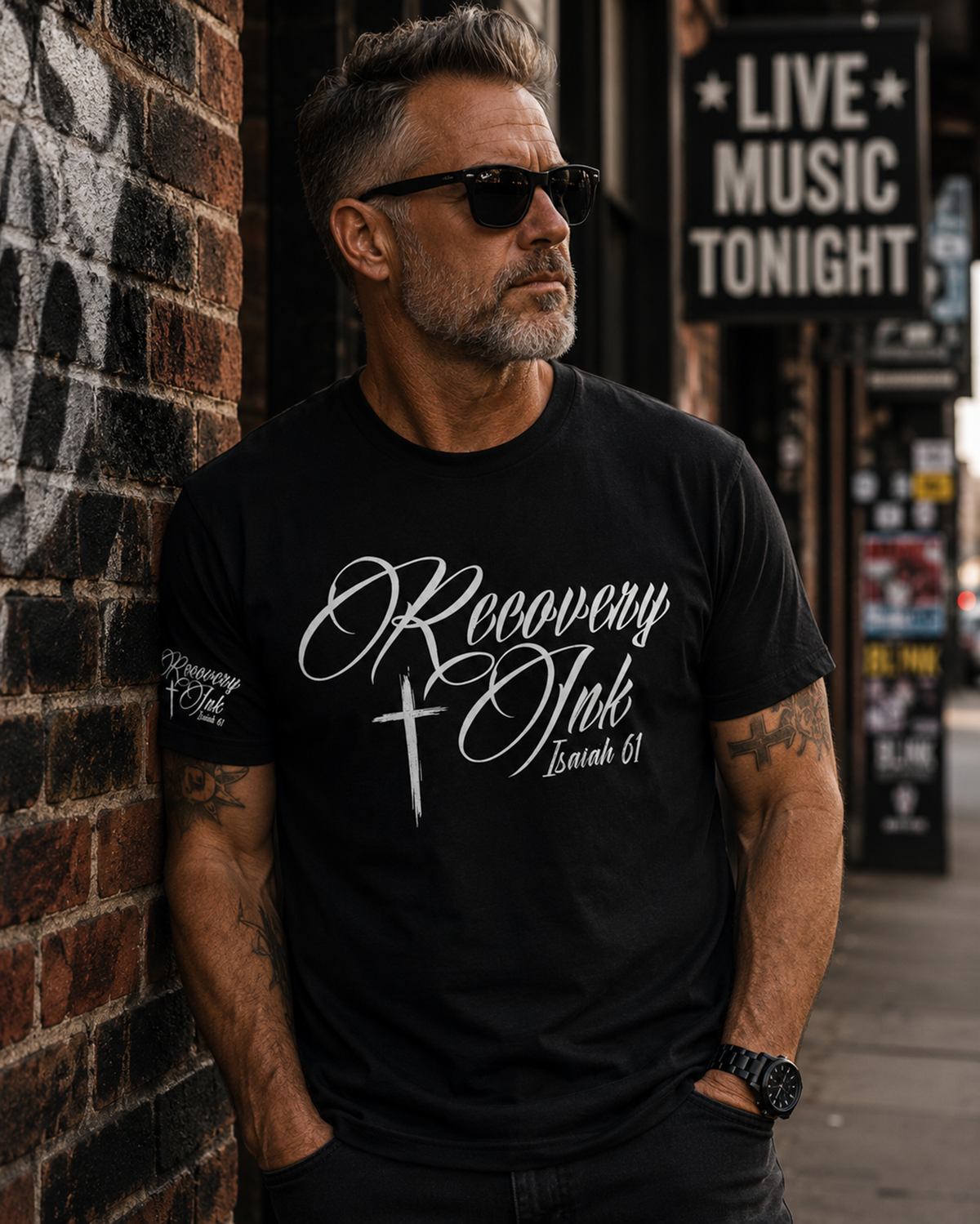 Recovery Ink™ Signature Logo Premium Cotton Blend T-Shirt