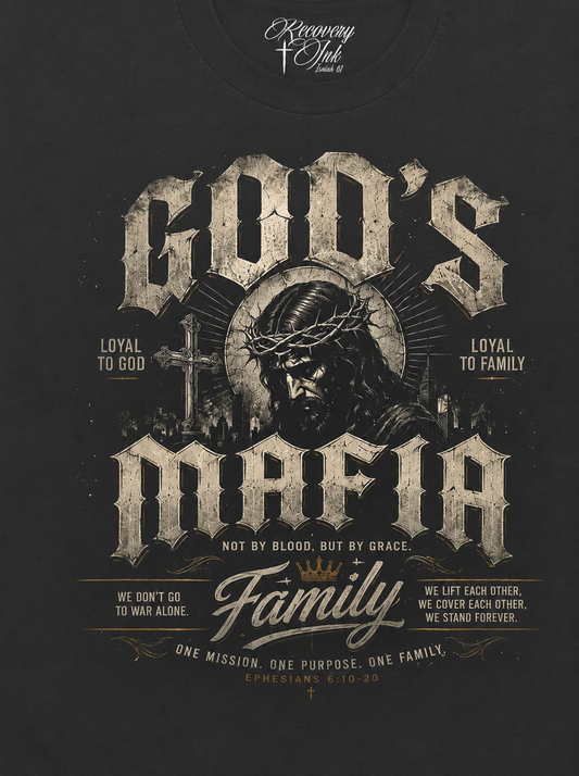 Recovery Ink™ God's Mafia Premium Cotton Blend T-Shirt