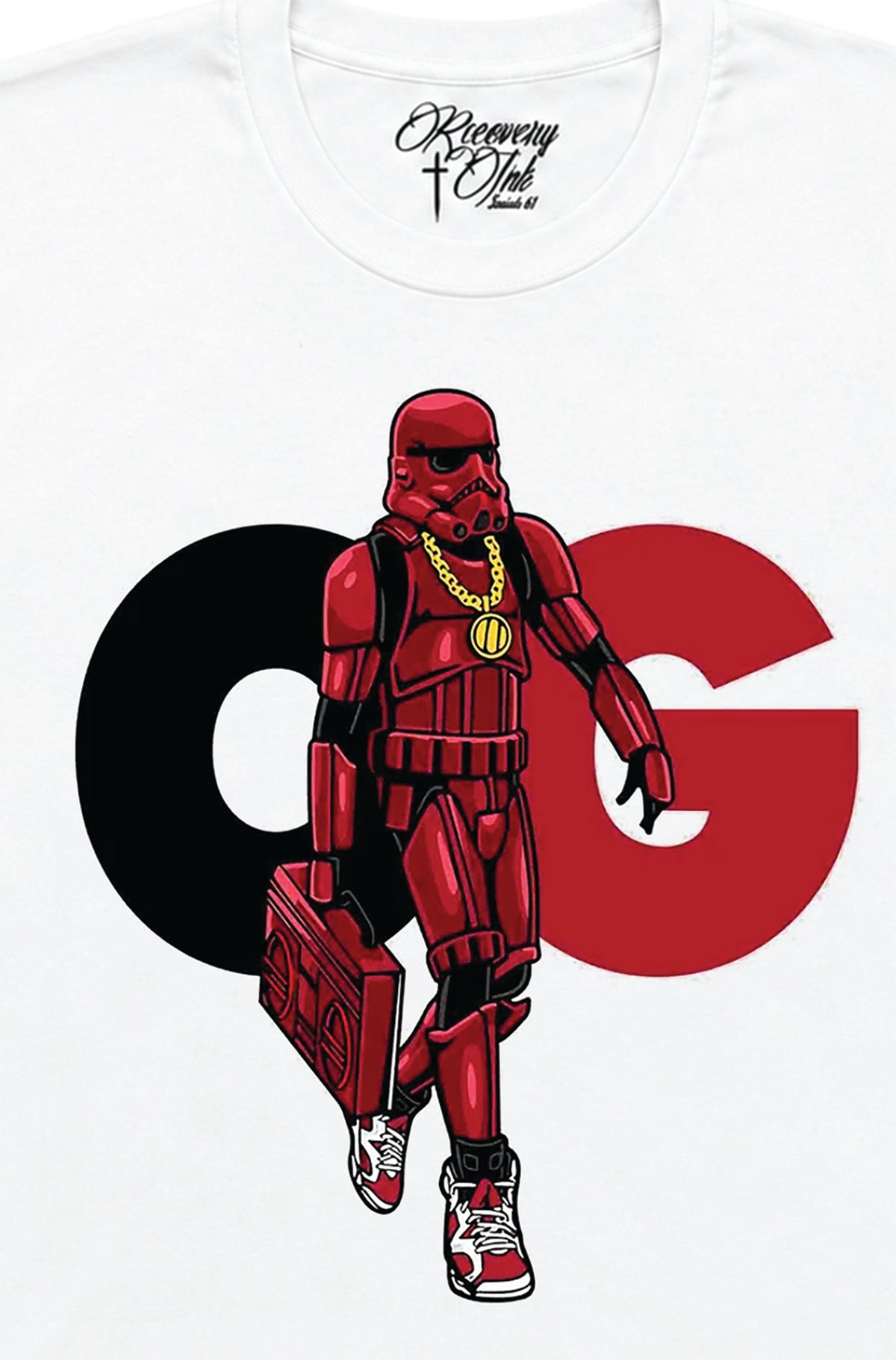 Recovery Ink™ Faith Syndicate – Crimson Edition Premium Cotton Blend T-Shirt