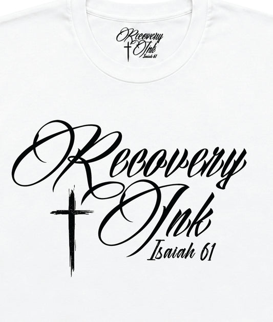 Recovery Ink™ Signature Series Premium Heavyweight T-Shirt – White